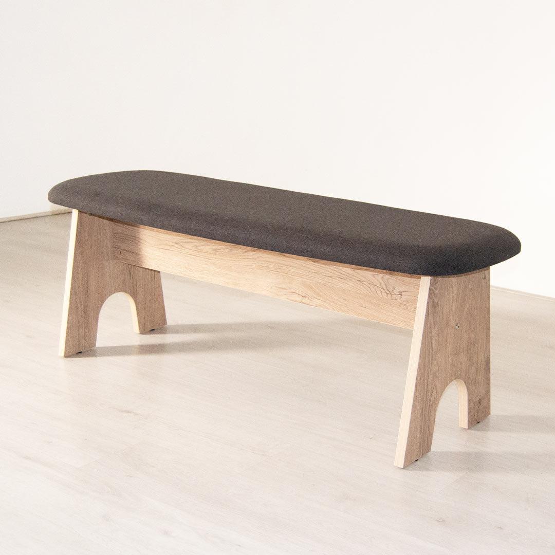 Tom Tom 2-Seater Bench - Charcoal