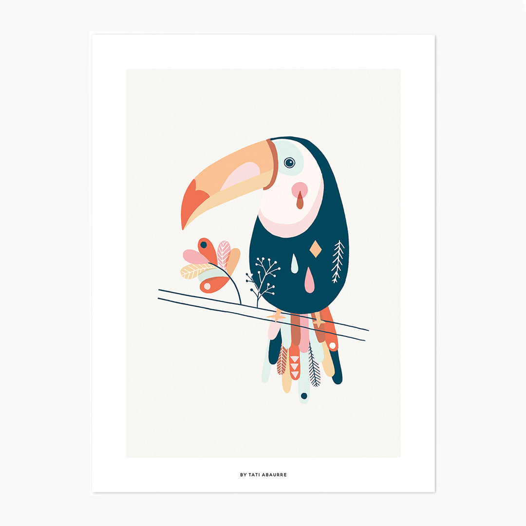 Art Print 30 X 40 - Pastel Toucan