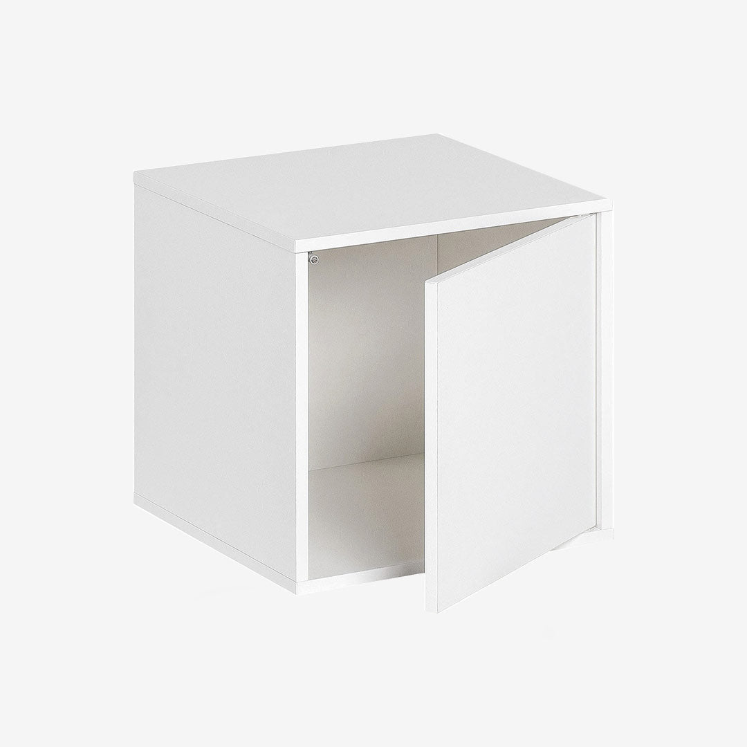 Balance Medium Box With Door - White