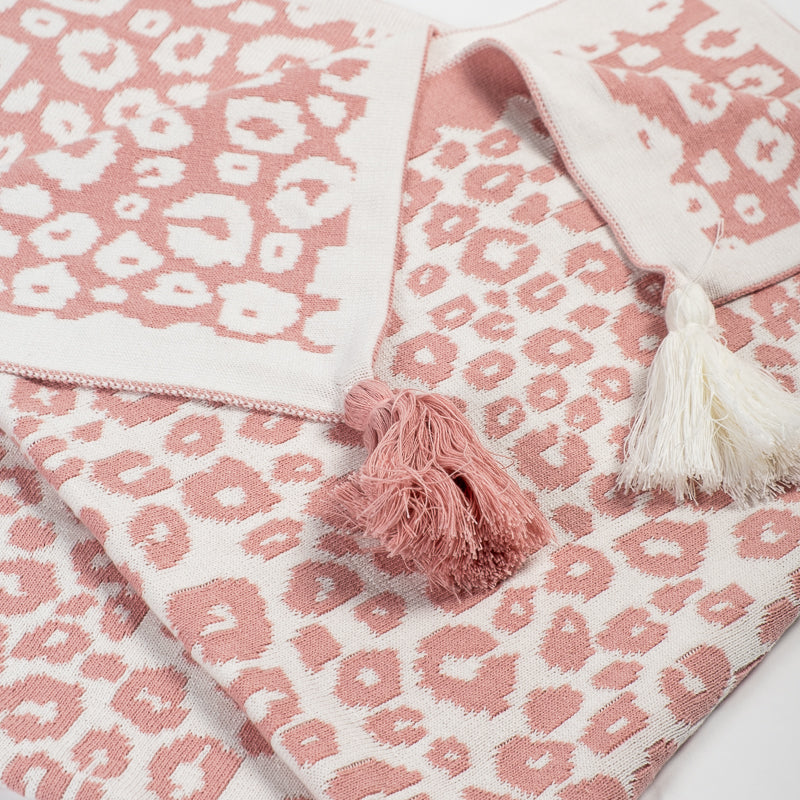 Blanket Dusty Pink & Ivory 90x100