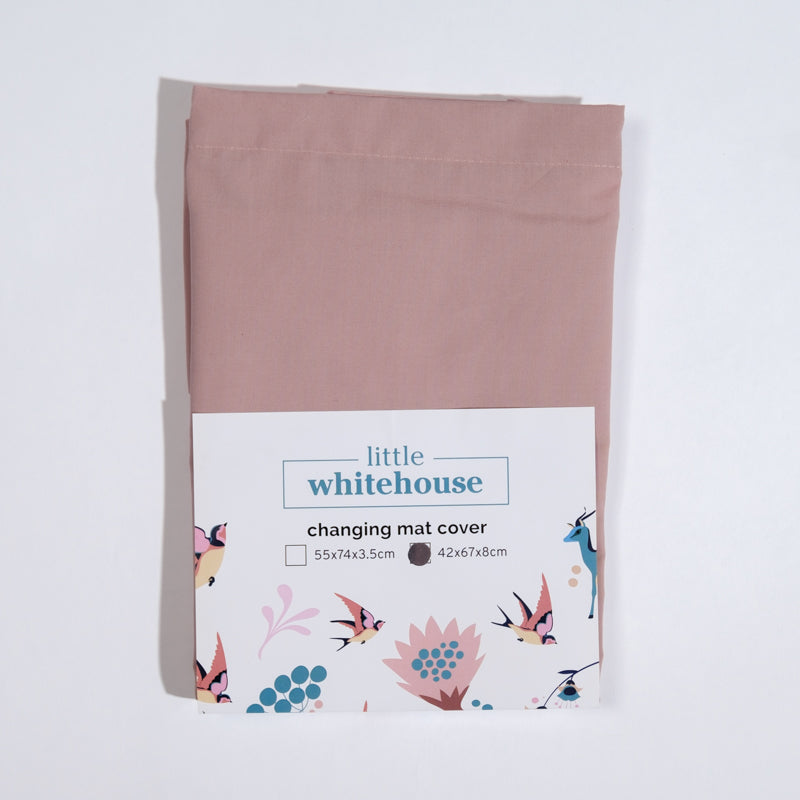 Little White House Change Mat Cover - Standard - Dusty Pink