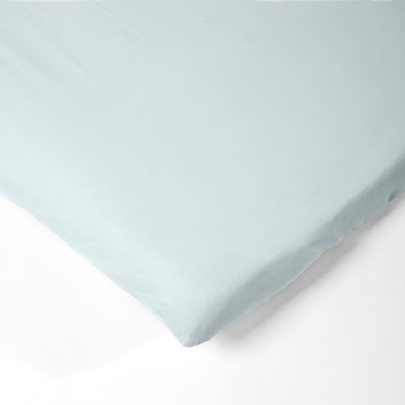Little Whitehouse Cot Fitted Sheet - Duck Egg