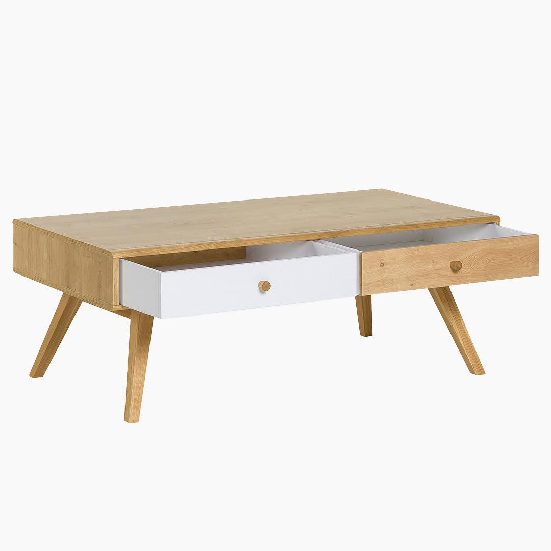 Nature Coffee Table Drawer Oak