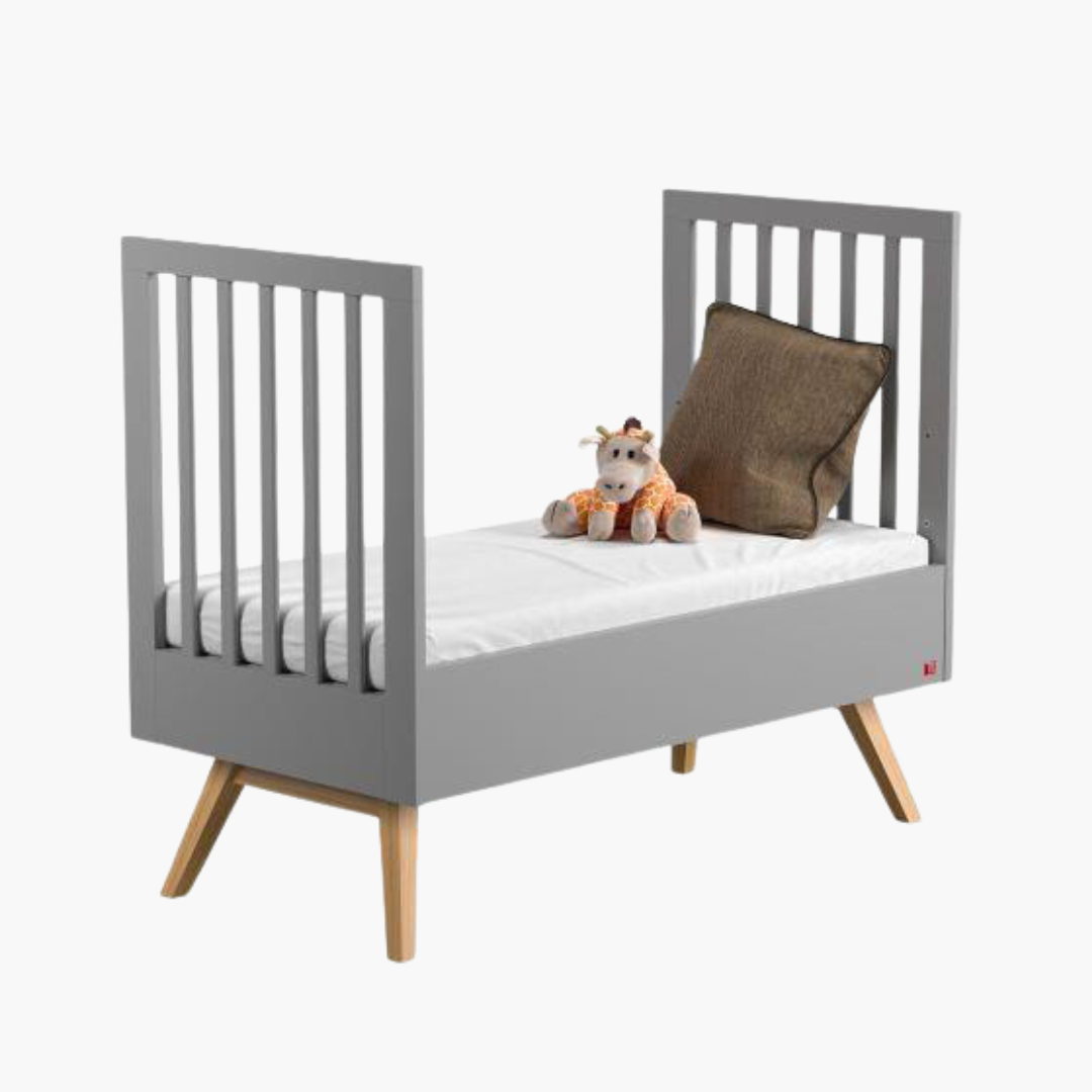 Nautis Cot Bed (70x140) - Grey/Oak