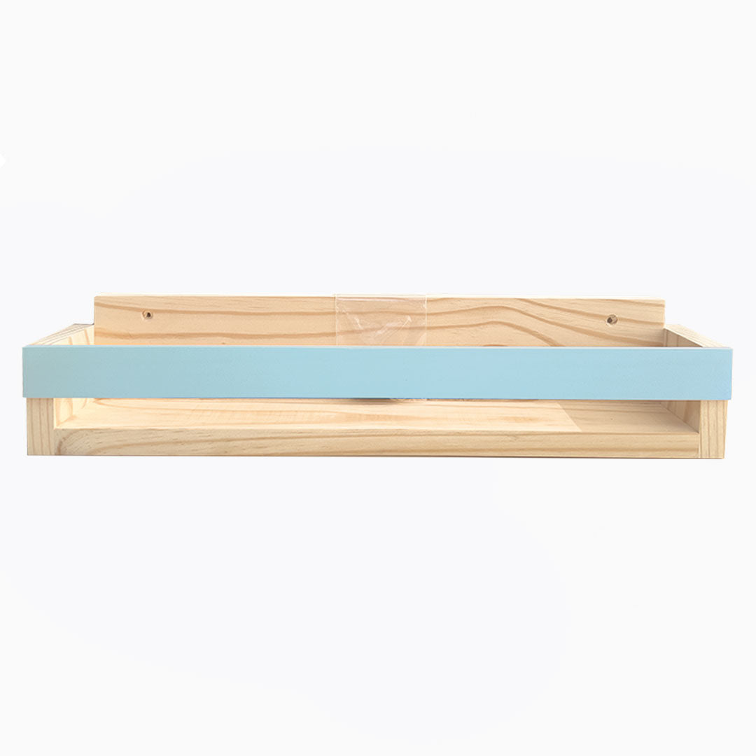 Pine Wall Shelf - Baby Blue