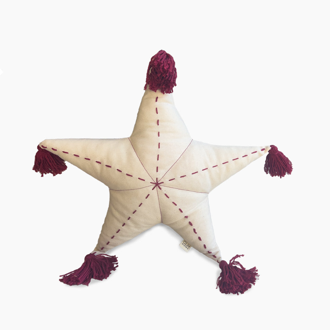 Sea Star Scatter with Tassels - Cabernet