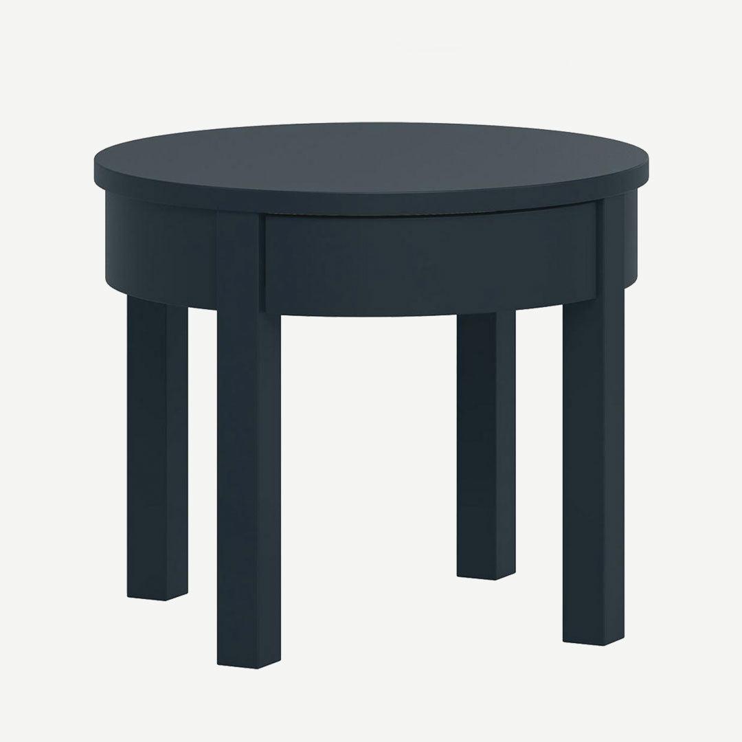 Simple High Coffee Table Black - 54cm Diam.