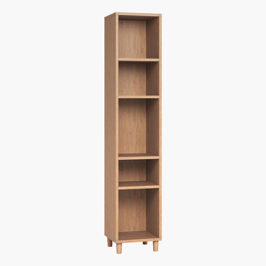 Simple Single Bookcase - Oak