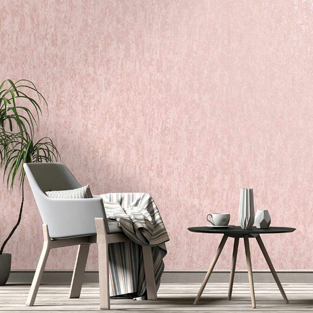 Wallpaper - Distressed Metallic Pink