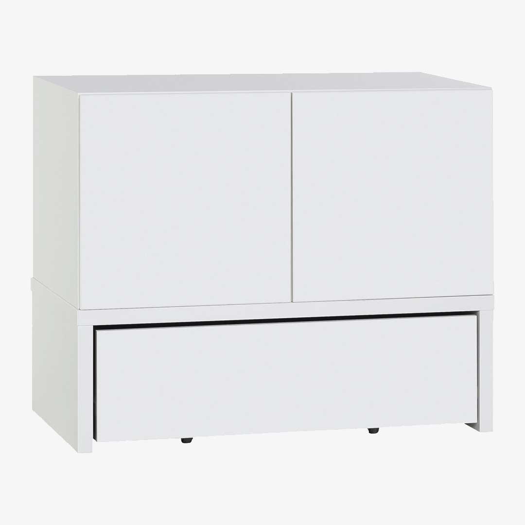 YU Dresser with 2 Drawers - White