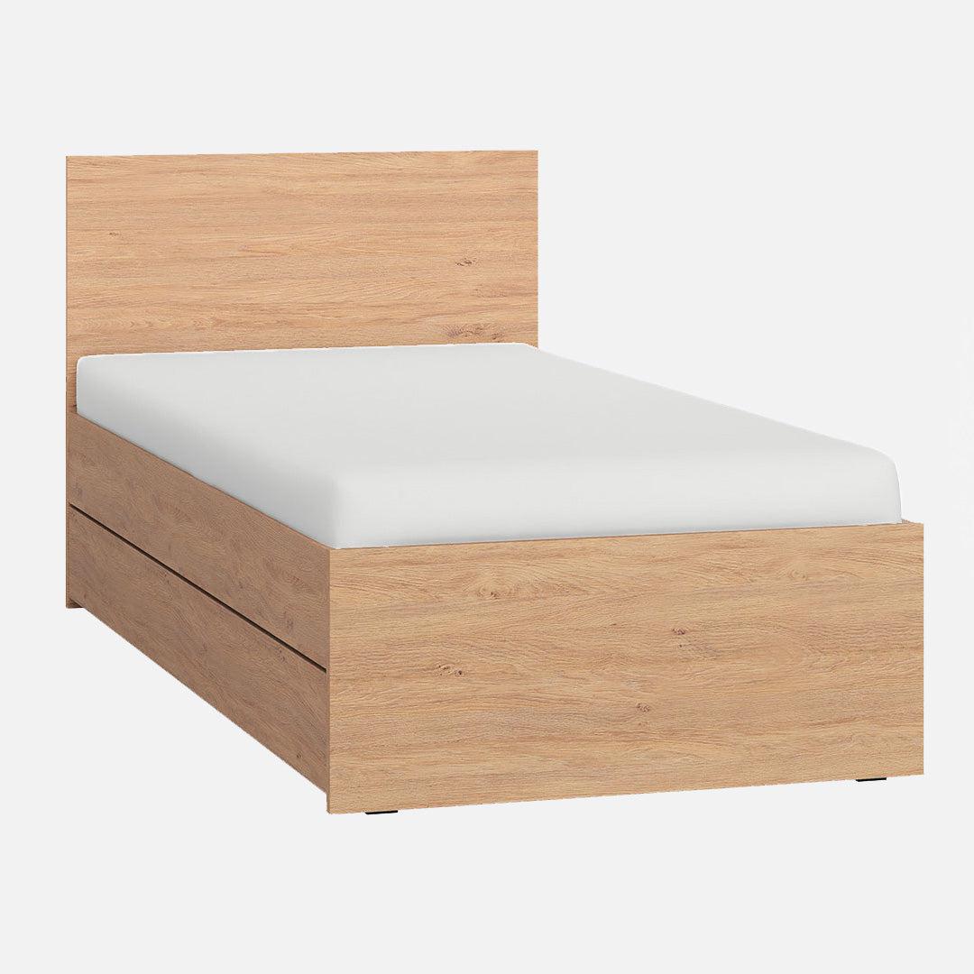 Simple Single Bed - Oak.